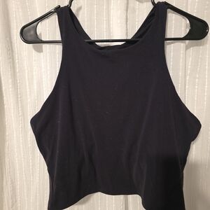 All In Motion Women's Black Crop Tank Top